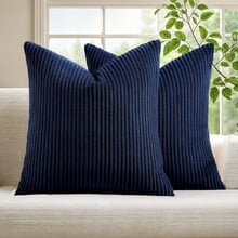 Gracie Corduroy Velvet European Pillowcases (Set of 2)